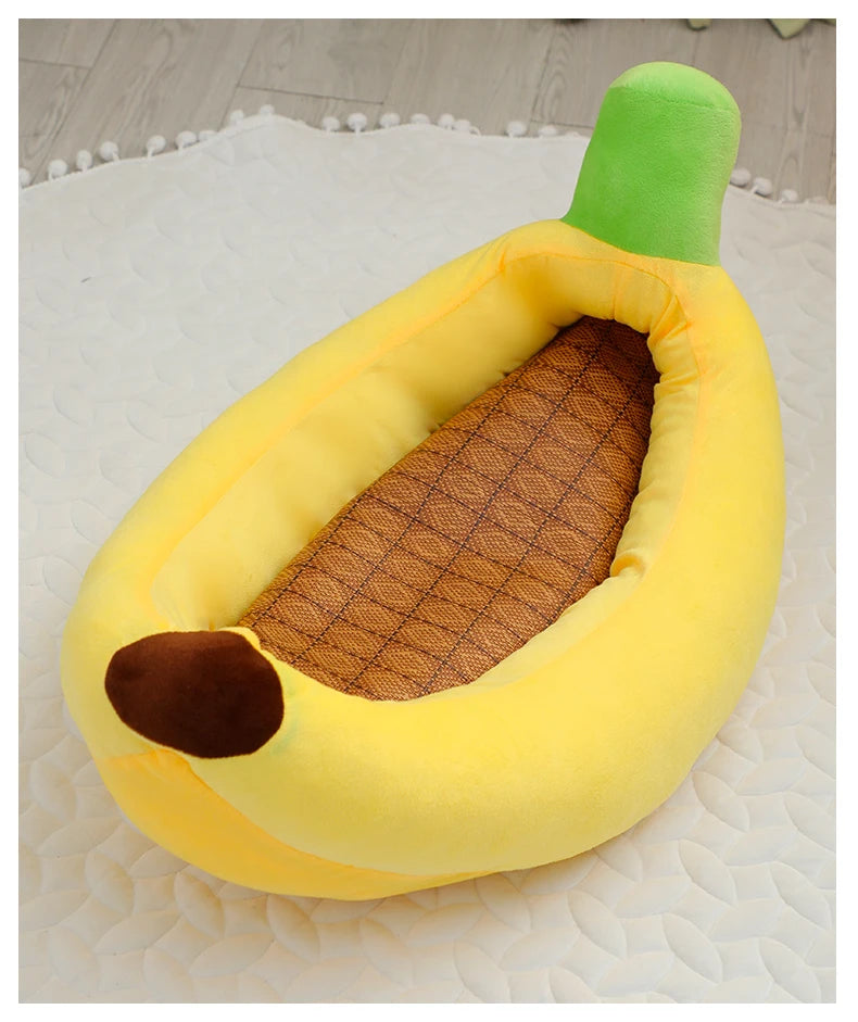 Banana Boat Dog House All Seasons Universal Cat House Summer Removable an d Washable Teddy corgi Bears Small and MediumDog Pet