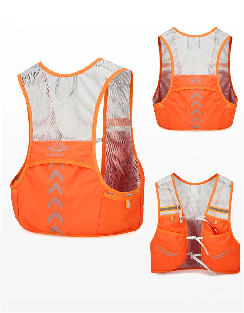 Lightweight Running Backpack Hydration Vest Suitable for Bicycle Men Women Marathon Hiking Ultra-light Portable 2L 500ml Kettles