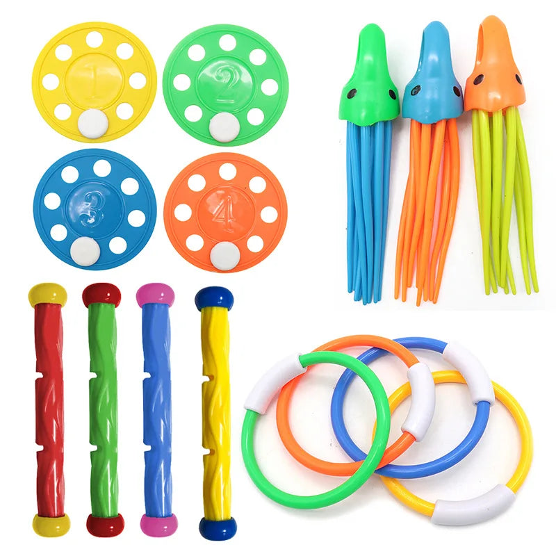 Diving Toys Children's Swimming Pool Treasure Hunt Water Diamond Breath Closure Training Water Suit Underwater Toys for Kid Gift