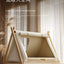 Wooden Oxford Cloth Dog Bed  Elevated Moisture-Proof Tent Enclosed Safety House  All-Season  Dog Shelter with Frame Support