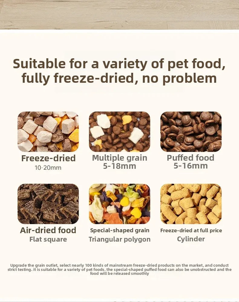 Automatic cat feeder with water dispenser, 5L large capacity pet food dispenser, intelligent timed dog bowl, BPA free