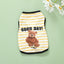 Pets Summer Prints Vests Dog Clothes Little Bear Dog Pattern Pet T-shirts Breathable Sleeveless Puppy Costume Dog Pet Shirts