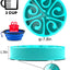 Pet Dog Slow Feeder Bowl Fun Non Slip Anti-Gulping Slower Food Feeding Dishes Eco Dog Bowl for Large Medium Small Dogs Puppy