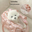 Travel Cat Dog Bag Waterproof Soft and Comfortable Dog Car Seat Cover Single Shoulder Bubble Bag for Pet Dog Cat Easy Travel