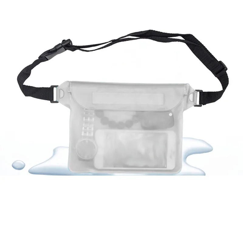 Waterproof Swimming Diving Bag PVC Beach Drifting Diving Waist Pack Shoulder Bag Underwater Mobile Phone Case Outdoor Dry Bag