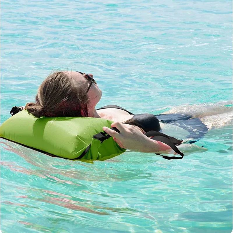 Naturehike Inflatable Open Swimming Buoy Tow Float Dry Bag Double Air Bag Swimming Bag Beach Water Sports Storage Dry Bag