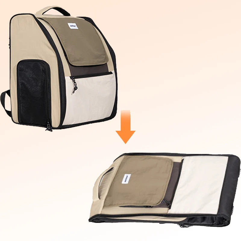 Pet Travel Backpack, Double Shoulder, Breathable Outdoor Bag