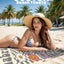 1pc Custom Name Beach Towel,  Pool Towel, Personalized Name Beach Towel, Personalized Bath Towel, Letter Combination Beach Towel