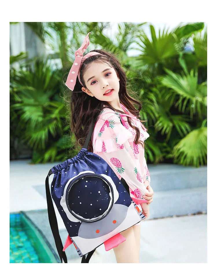 Sports Bags Waterproof Swimming Dry Backpacks Beach Accessories Large Summer Pool Handbags Children's Sea Pouch For Kids Gym