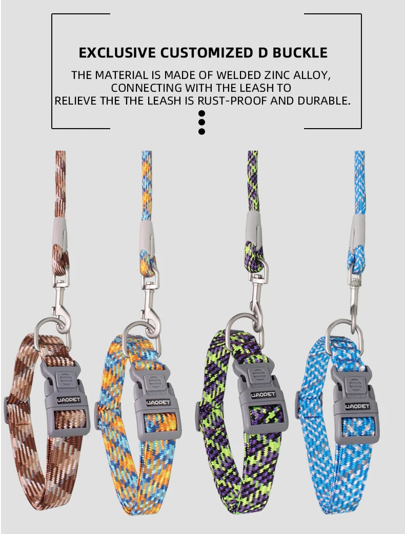 Adjustable Puppy Dogs Collar Medium Large For Dog Choker Ring Durable Reflective Nylon Pet Cat Collar Breathable Bulldog Harness