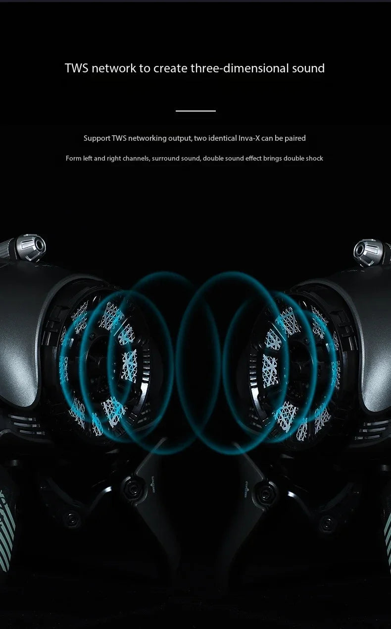 Caixa De Som Bluetooth Wireless Speaker HIFI Deep Bass Subwoofer 3D Surround Sound Home Theater Sound System with LED Lighting