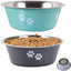 Cute Elevated Dog Bowls for Medium and Large Dogs - Stainless Steel Feeding and Water Bowls