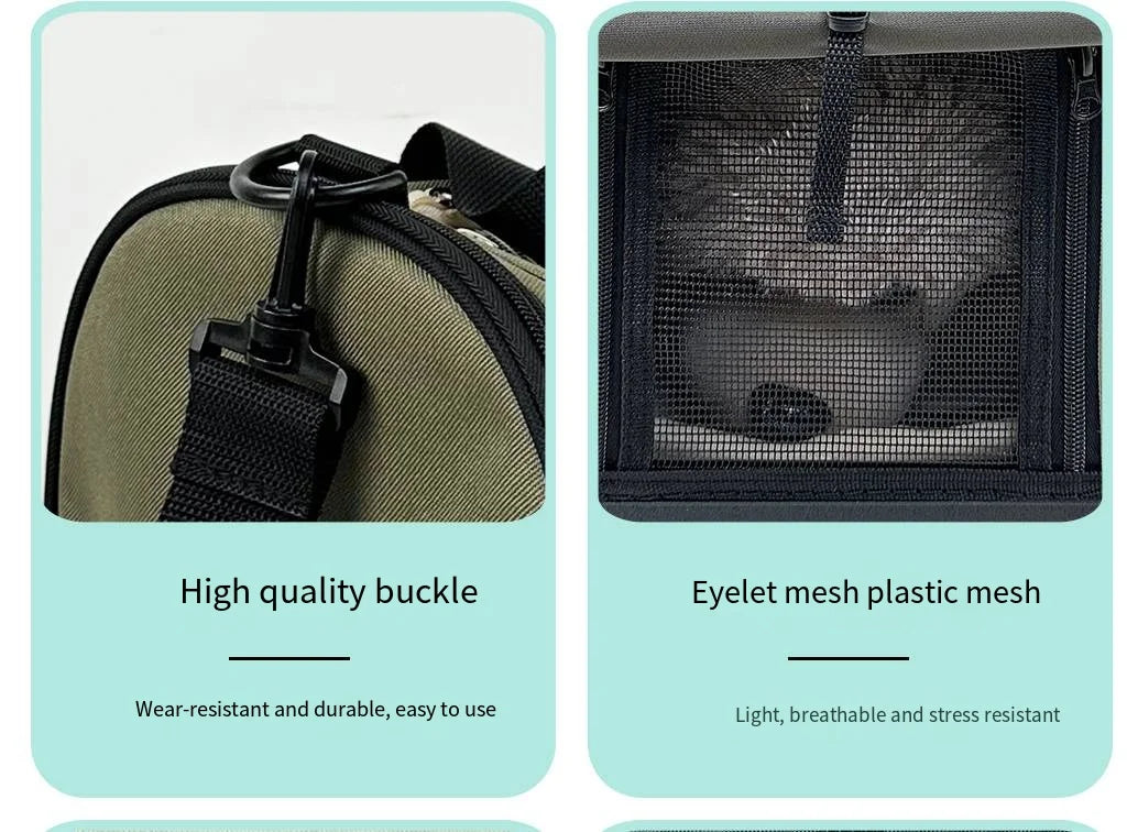 PUUROF Cat bag Going out portable warm dog bag Cat bag Shoulder carrier Cat car pet suitcase Pet backpack