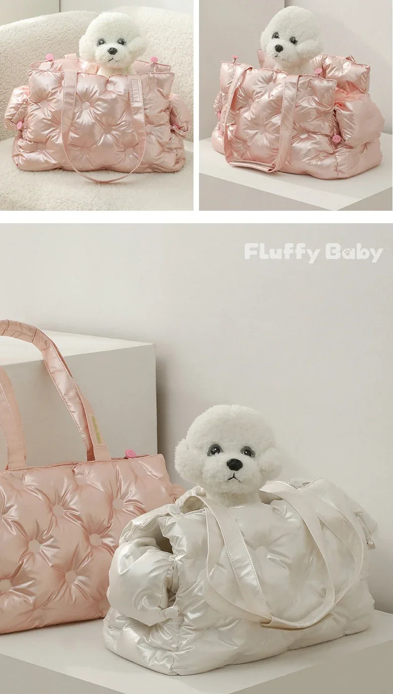Travel Cat Dog Bag Waterproof Soft and Comfortable Dog Car Seat Cover Single Shoulder Bubble Bag for Pet Dog Cat Easy Travel