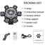 KEMAX Mini Beam 100W LED Mobile Head RGBW 6Arm Strobe Disco Party Light DMX DJ Accessories Nightclub Robot Stage Effect Light
