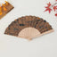 23cm Solid Wood Folding Fan, Bamboo Hand Folding Fan Retro Women'S Modern Minimalist Props Classic Wooden Folding Fan