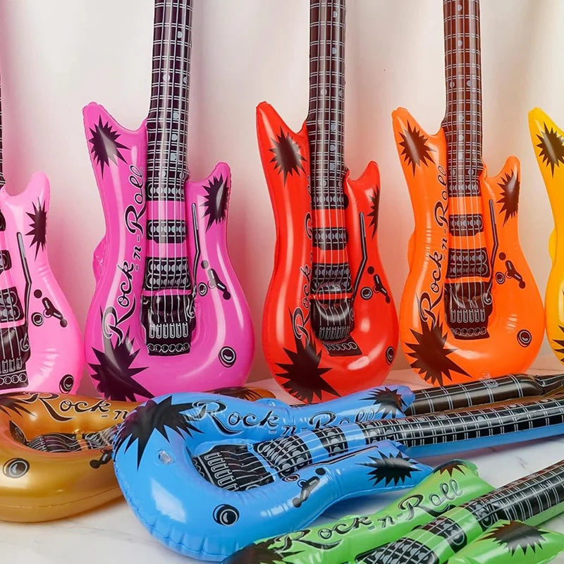Inflatable Guitar, Blow Guitar, Suitable For Children's Gifts Holiday Parties