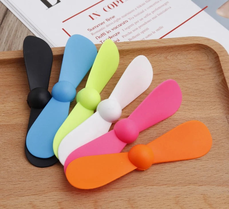 Creative Mini Portable Micro Fan Mobile Phone Mini Fan Charging Treasure Cooling Fan USB Gadget Fans Tester For Type-C