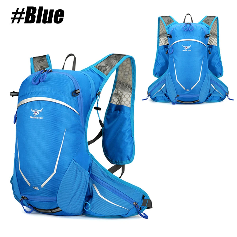 16L Lightweight Hiking Backpack for Men & Women, Water-Resistant Daypack with Rain Cover, Anti-Theft Travel Backpack for Camping