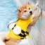 Cute Summer Dog Life Jacket for Swimming Boating Pet Safety Floating Vest Life Preserver with Rescue Handle For Cats Small Dogs