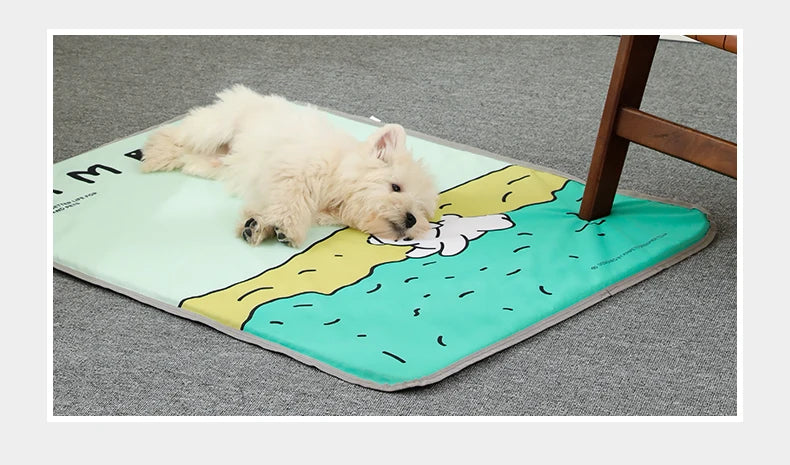 MADDEN Summer Cooling Pet Beds for Dogs Durable Scratch Resistant Waterproof Breathable Cat Mat Pad Sofa Pet Supplies