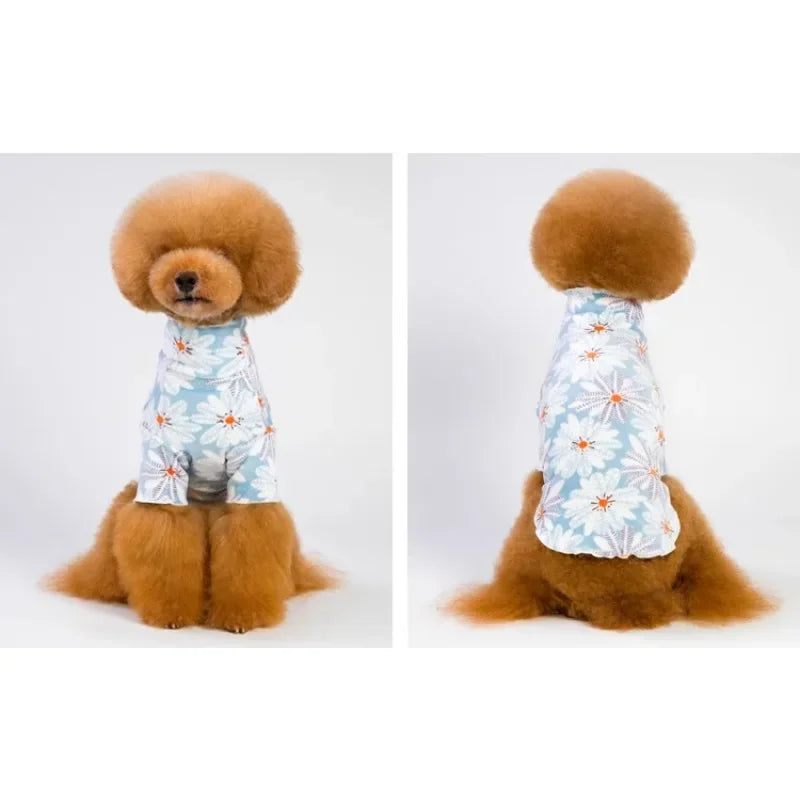 Jacket and Underwear Dog Clothes Autumn and Winter Clothes Small Medium Dog Fleece-lined Thickened Pet Vest Cotton Vest