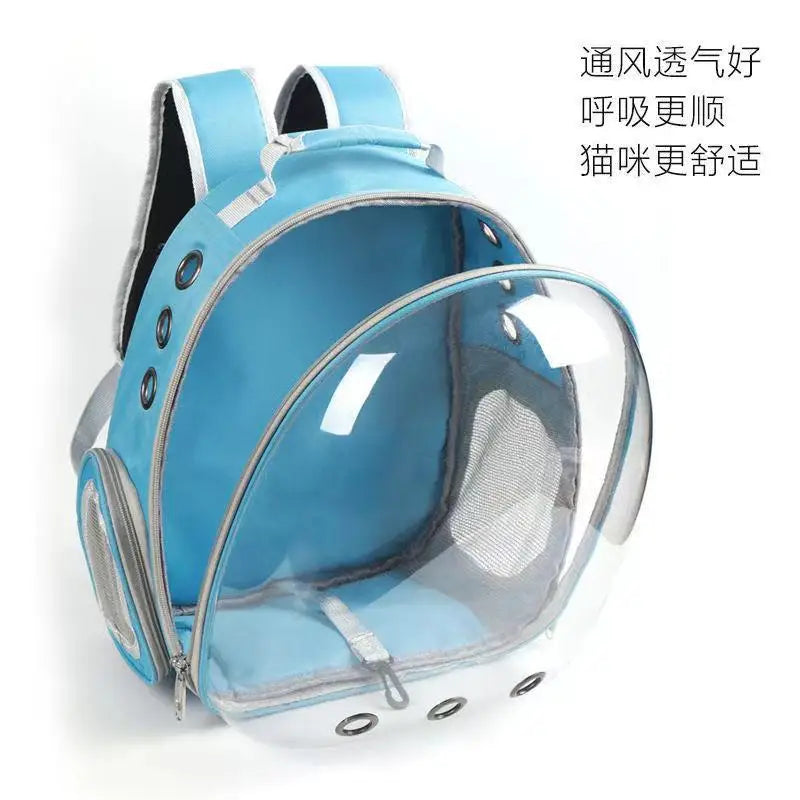Airline Approved Pet Backpack - Transparent Space Capsule