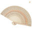 Fashion Wedding Hand Fragrant Party Carved Bamboo Folding Fan Chinese Wooden Fan Vintage Hollow Antiquity Folding Fan