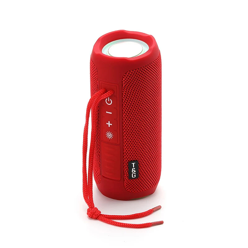 TG227 Waterpro With Lamp Outdoor Portable Upright Wireless Compatible Speaker Music Player Support USB/ TF/ FM Radio Music Party