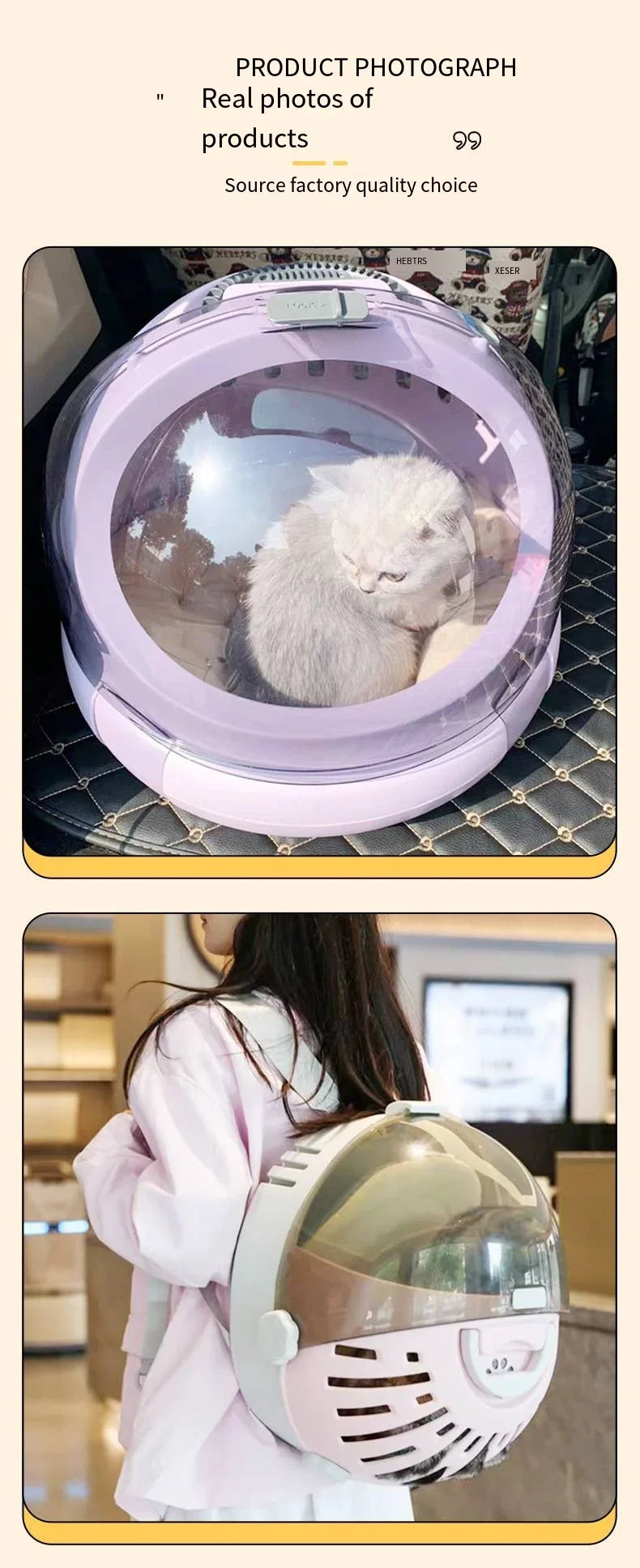 2025 New Pet Aviation Case, Portable Space Cabin, Pet Outdoor Bag, Car Mounted Cat Bed, Small Cat Bag, Portable Pet Bag