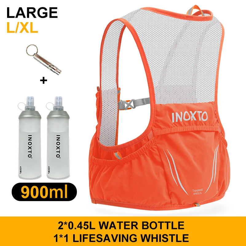 INOXTO 2022 new lightweight running backpack moisturizing vest suitable for bicycle marathon hiking ultra-light portable 2.5L