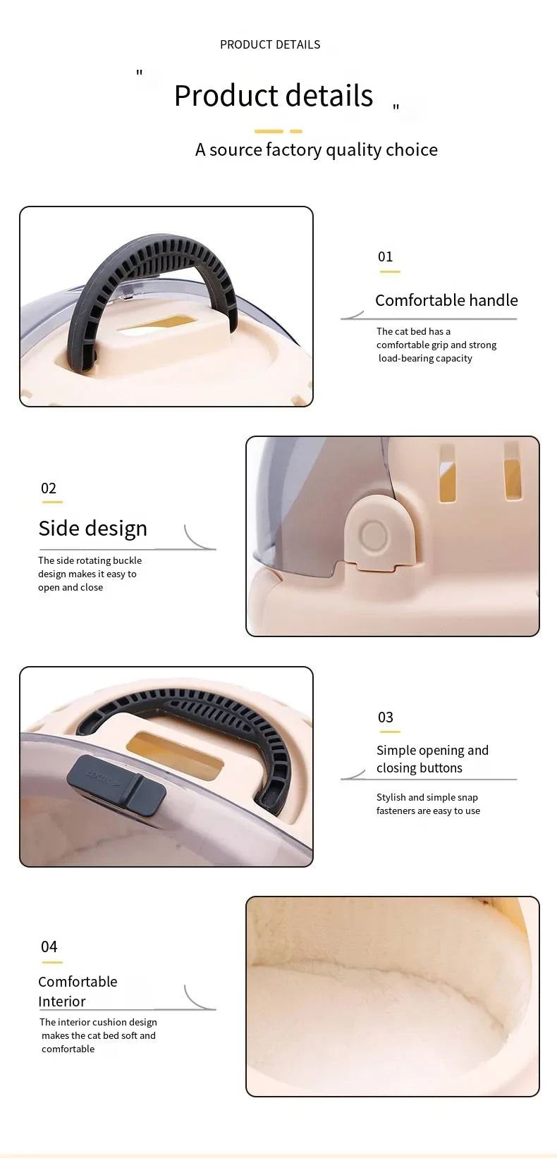 2025 New Pet Aviation Case, Portable Space Cabin, Pet Outdoor Bag, Car Mounted Cat Bed, Small Cat Bag, Portable Pet Bag