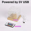 Ocean Lamp Water Light Projector - Water Ripple Projector Light Cube Aurora Northern Lights Wave Ripple Night Light for Bedroom