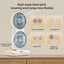 2024 New Multi-Function Double-Head Shaking Fan 4-Gears Adjustable High-Definition Digital Display Night Lights Portable Fan