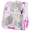 Outdoor Travel Pet Carrier Backpack - Breathable Vented Mesh Bag Suitable for Small Dogs, and Other Pets
