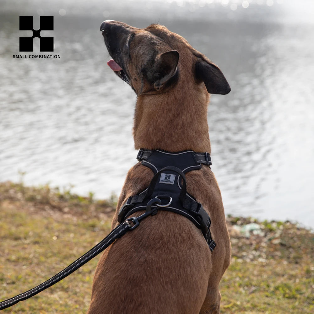 Personalized Dog Harness No Pull Reflective Padded Pet Dog Chest Harness Adjustable for small medium large Dogs Outdoor Walking