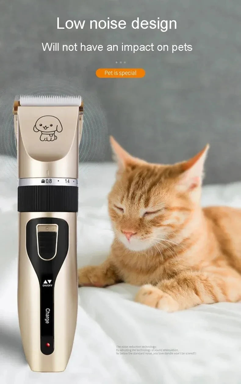 Dog Clipper Dog Hair Clippers Grooming (Pet/Cat/Dog/Rabbit) Haircut Trimmer Shaver Set Pets Cordless Rechargeable Professional