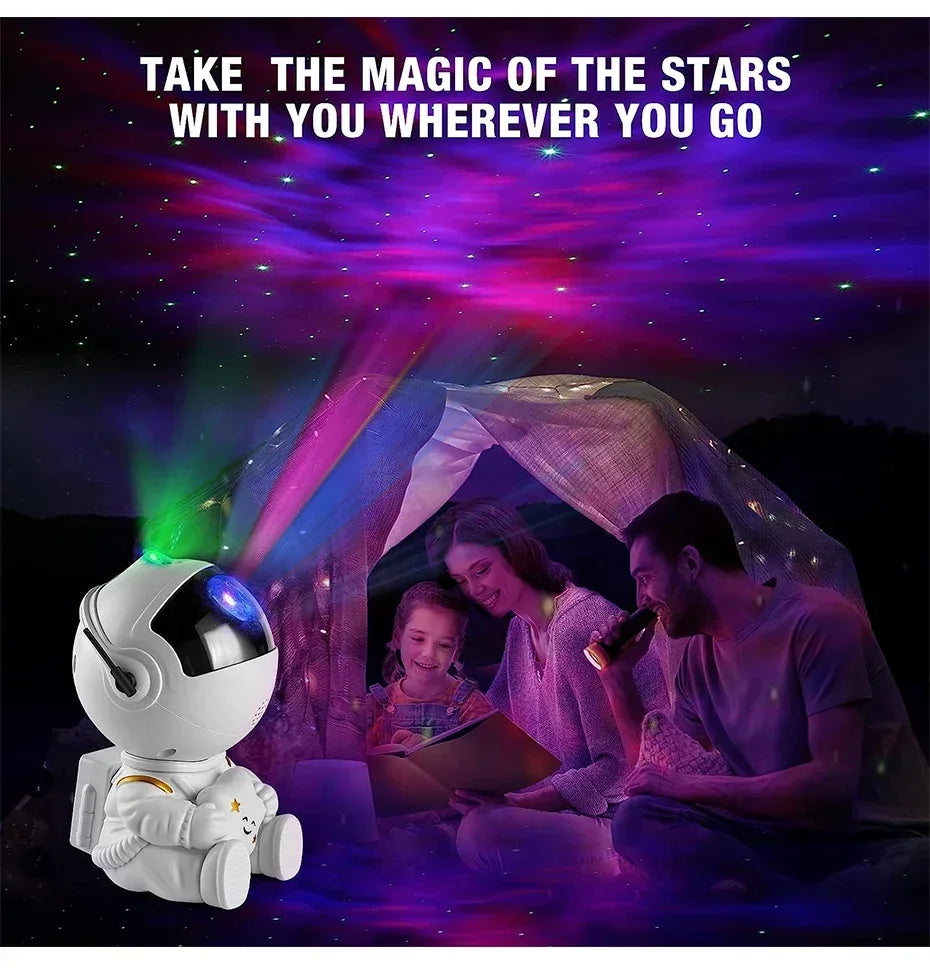 Astronaut Sky Projection Light Full of Stars Atmosphere Light Small Night Light Astronaut Decoration Nebula Light