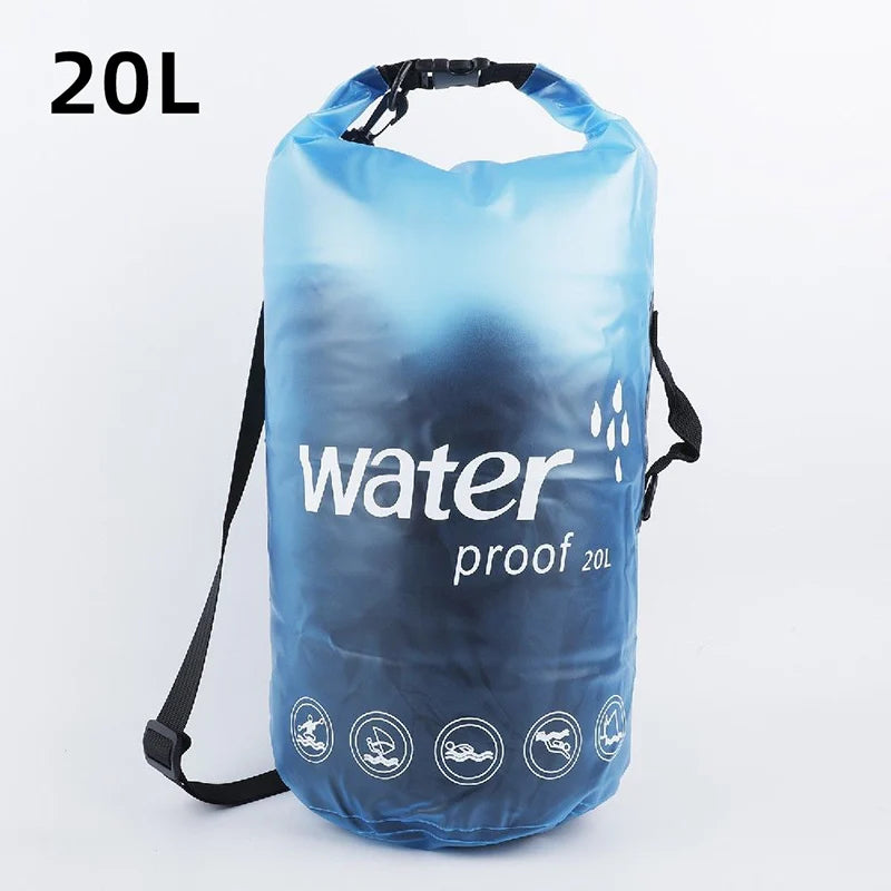 10L 20L PVC Waterproof Bag Boating Swimming Man Women Outdoor Diving Rafting Floating Ocean Water Lightweight Portable Bags