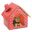 N84C Foldable for Cat Dog House Washable Puppy Bed Pet Dog Tent Cozy Dog Igloo with M