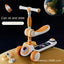 Cycling City Foldable Space Children's Scooter With Seat Push Handle Baby Toy Car Super Load-bearing Music Flash Wheel Scooter