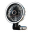 Rechargeable Clip On Fan USB Powered Foldable Cooling With LED Night Light 3 Speeds for Office Camping Adjustable Cooling Device