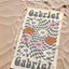 1pc Custom Name Beach Towel,  Pool Towel, Personalized Name Beach Towel, Personalized Bath Towel, Letter Combination Beach Towel