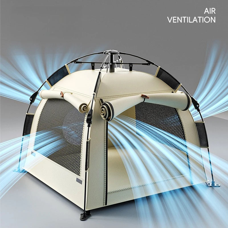 Waterproof Oxford Cloth Dog Tent  Automatic Folding Pet House  Outdoor Camping Dog Bed  Multi-Layer Protection Pet Shelter