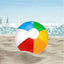 PVC Inflatable Beach Ball Swimming Pool Toy 40cm Big Rainbow Beach Ball 30cm Colourful Inflatable Pool Ball Kids