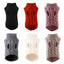 Puppy Dog Sweaters for Small Medium Dogs Cats Clothes Winter Warm Pet Turtleneck Chihuahua Vest Soft Yorkie Coat Teddy Jacket