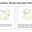 ONECUTE Handsfree Pet Dog Puppy  Harness  with Adjustable Traction Rope  Cat Breathable and Not Tight