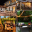 ST38 LED String Lights 10M 15M 30M Waterproof Patio Light Outdoor LED Fairy Light Wedding Decoration For Garden Cafe Backya