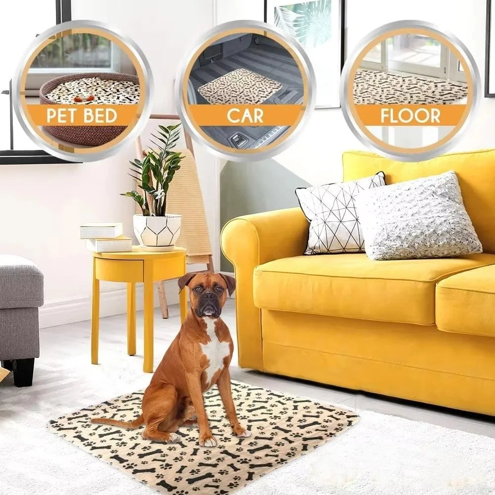 Absorbing Pad Waterproof Puppy Pee Pad Reusable Fast Absorbing Pet Bed Mat Soft Non-slip Dog Urine Pad Pet Training