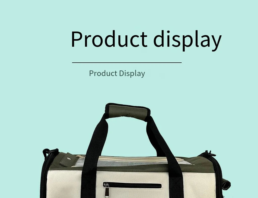 PUUROF Cat bag Going out portable warm dog bag Cat bag Shoulder carrier Cat car pet suitcase Pet backpack